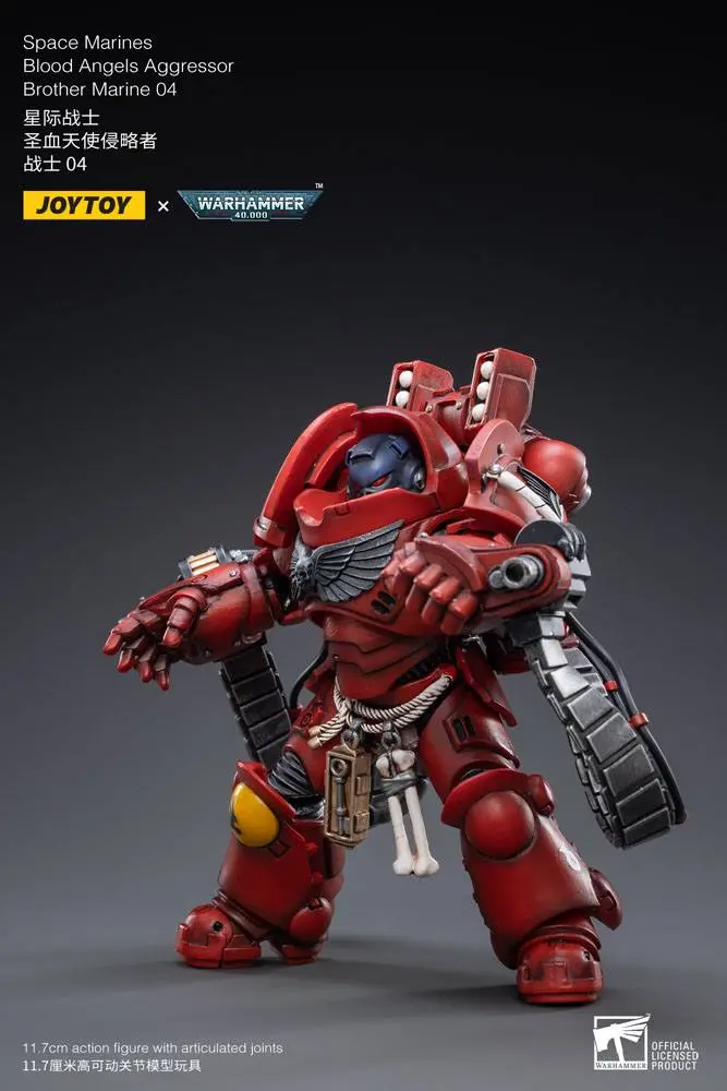 Warhammer 40k 1/18 Blood Angels Aggressor Brother Marine 04 akciófigura 12 cm termékfotó