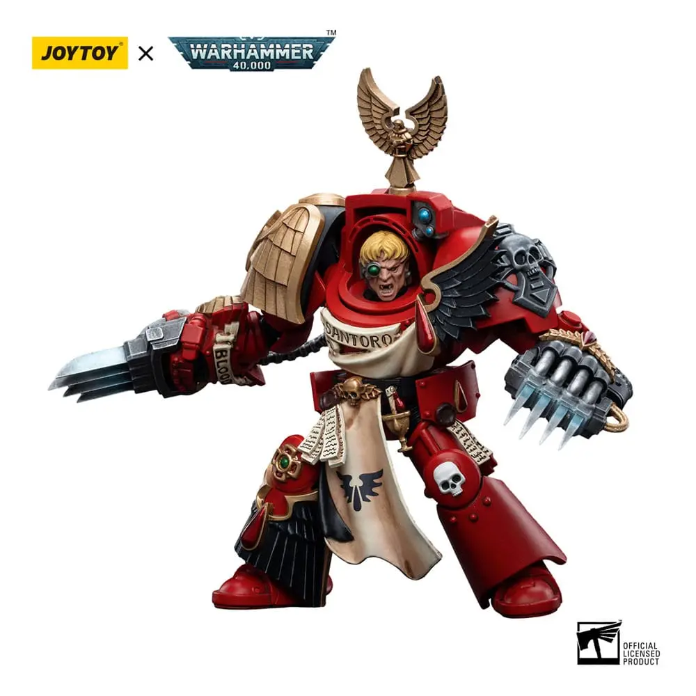 Warhammer 40k 1/18 Blood Angels Assault Terminators Sergeant Santoro akciófigura 12 cm termékfotó