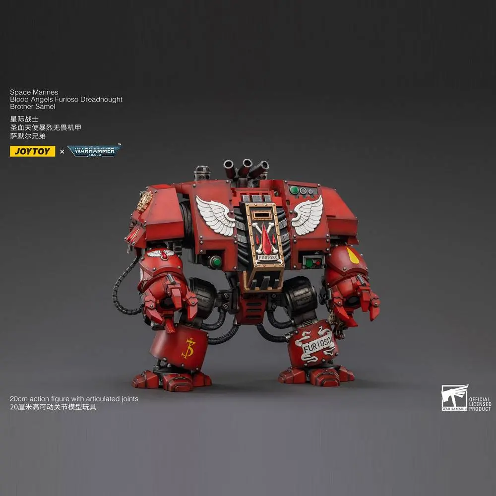 Warhammer 40k 1/18 Blood Angels Furioso Dreadnought Brother Samel akciófigura 20 cm termékfotó