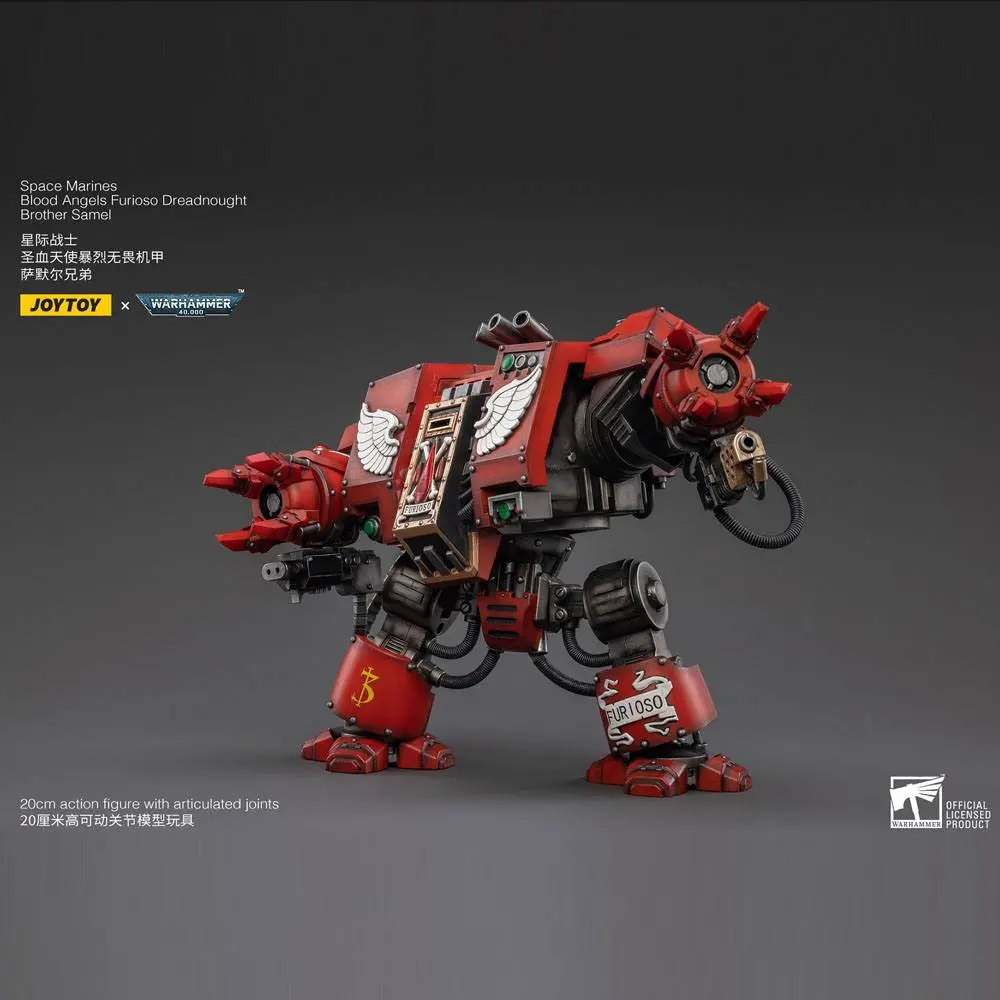 Warhammer 40k 1/18 Blood Angels Furioso Dreadnought Brother Samel akciófigura 20 cm termékfotó