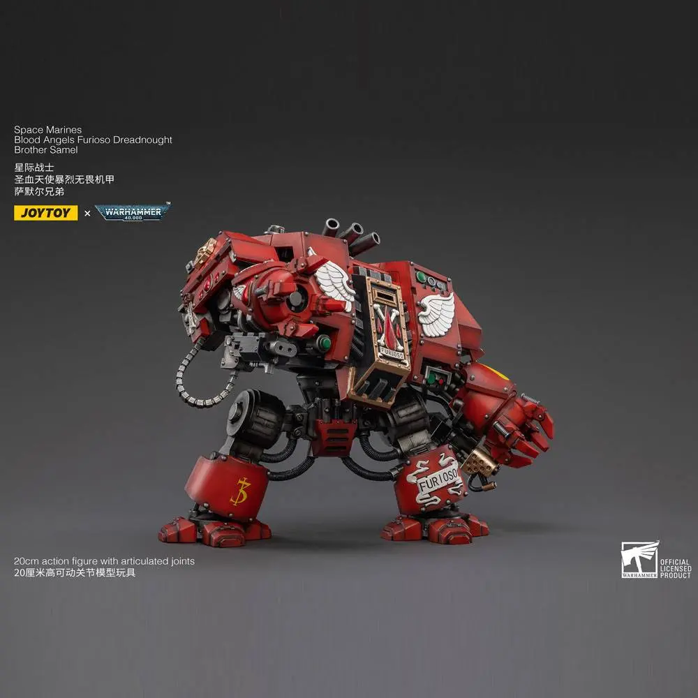 Warhammer 40k 1/18 Blood Angels Furioso Dreadnought Brother Samel akciófigura 20 cm termékfotó