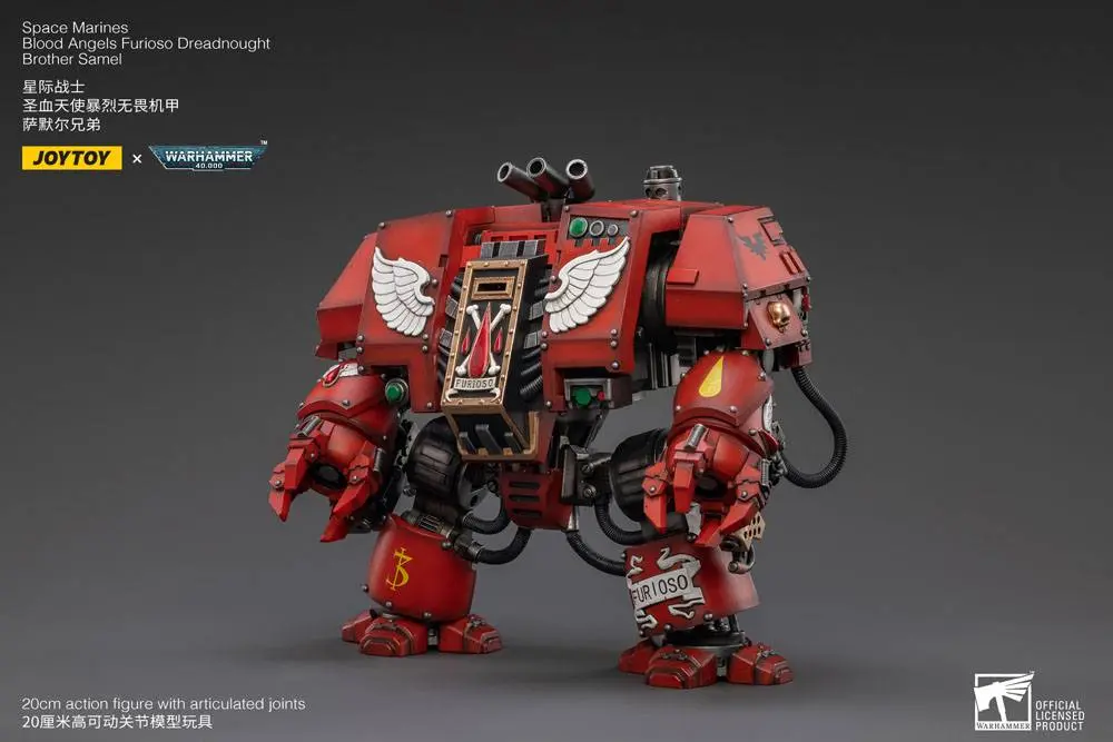 Warhammer 40k 1/18 Blood Angels Furioso Dreadnought Brother Samel akciófigura 20 cm termékfotó