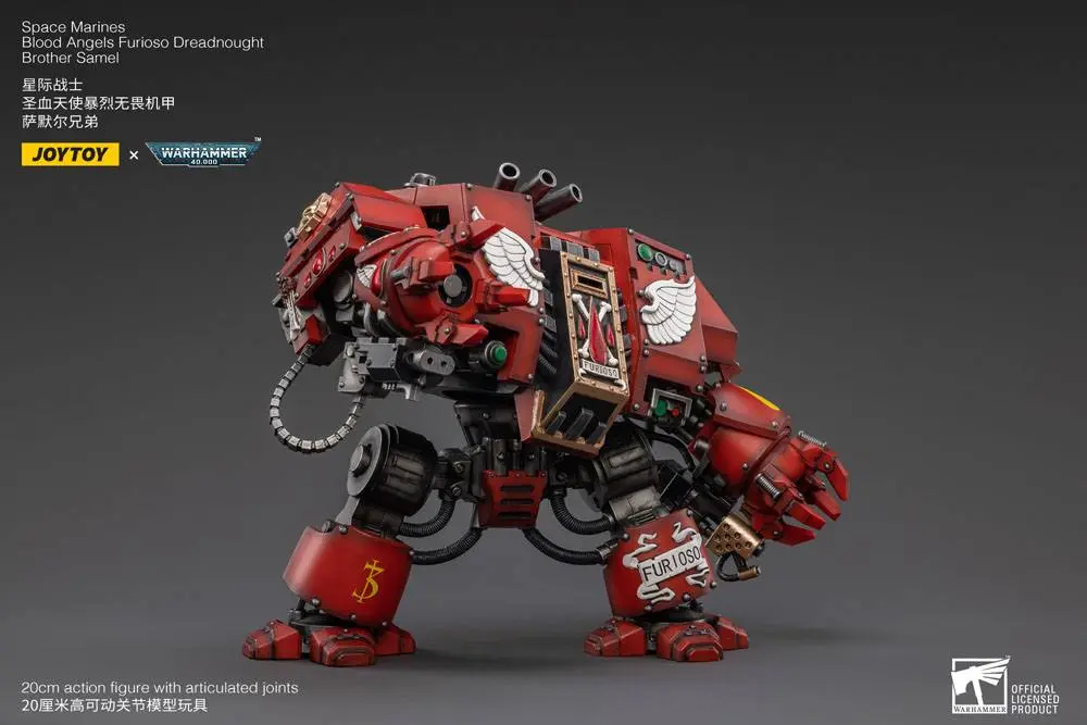 Warhammer 40k 1/18 Blood Angels Furioso Dreadnought Brother Samel akciófigura 20 cm termékfotó