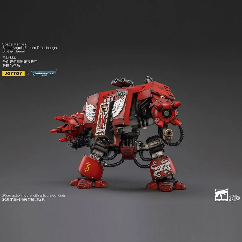 Warhammer 40k 1/18 Blood Angels Furioso Dreadnought Brother Samel akciófigura 20 cm termékfotó