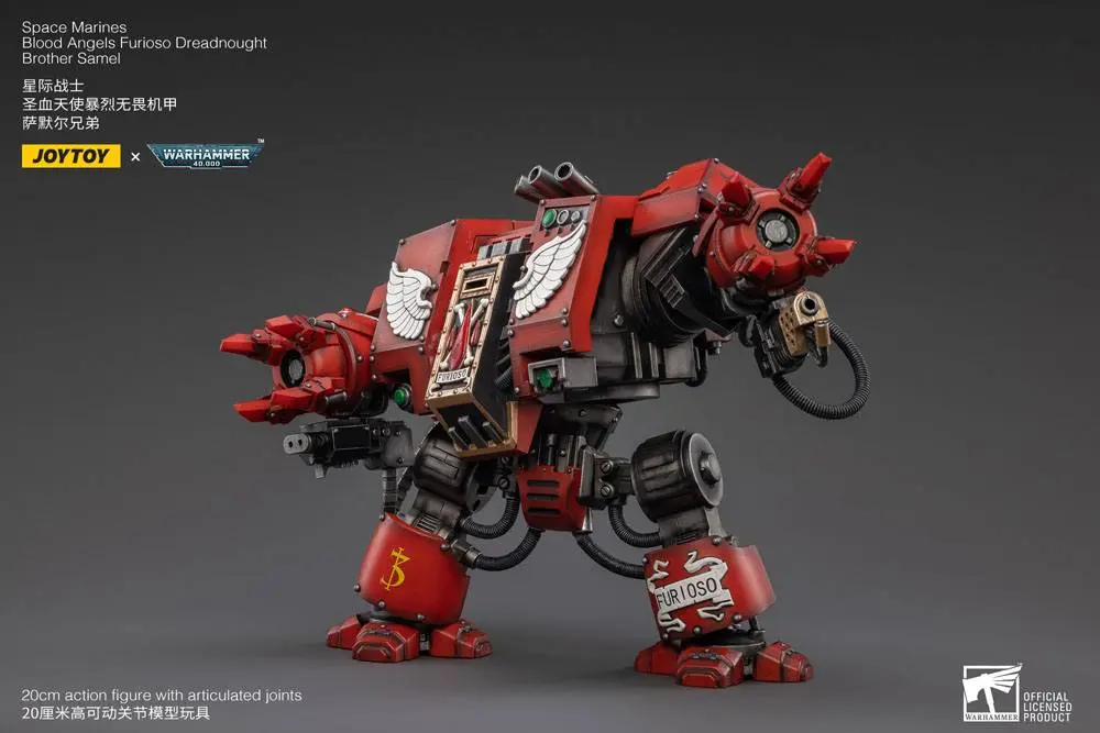 Warhammer 40k 1/18 Blood Angels Furioso Dreadnought Brother Samel akciófigura 20 cm termékfotó