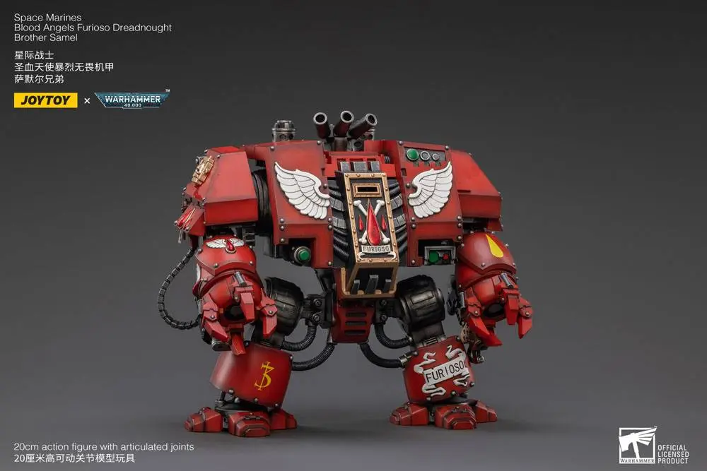 Warhammer 40k 1/18 Blood Angels Furioso Dreadnought Brother Samel akciófigura 20 cm termékfotó