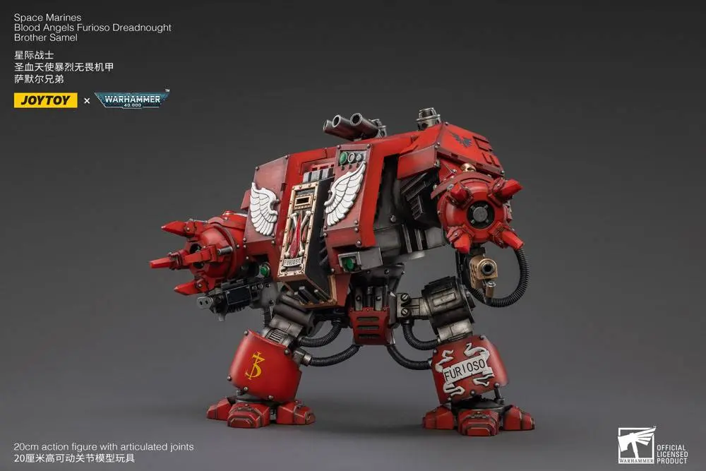 Warhammer 40k 1/18 Blood Angels Furioso Dreadnought Brother Samel akciófigura 20 cm termékfotó