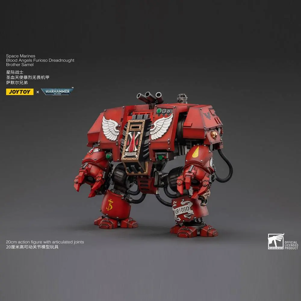 Warhammer 40k 1/18 Blood Angels Furioso Dreadnought Brother Samel akciófigura 20 cm termékfotó