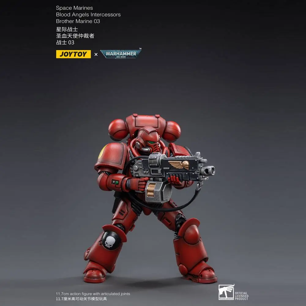 Warhammer 40k 1/18 Blood Angels Intercessors Brother Marine 03 akciófigura 12 cm termékfotó