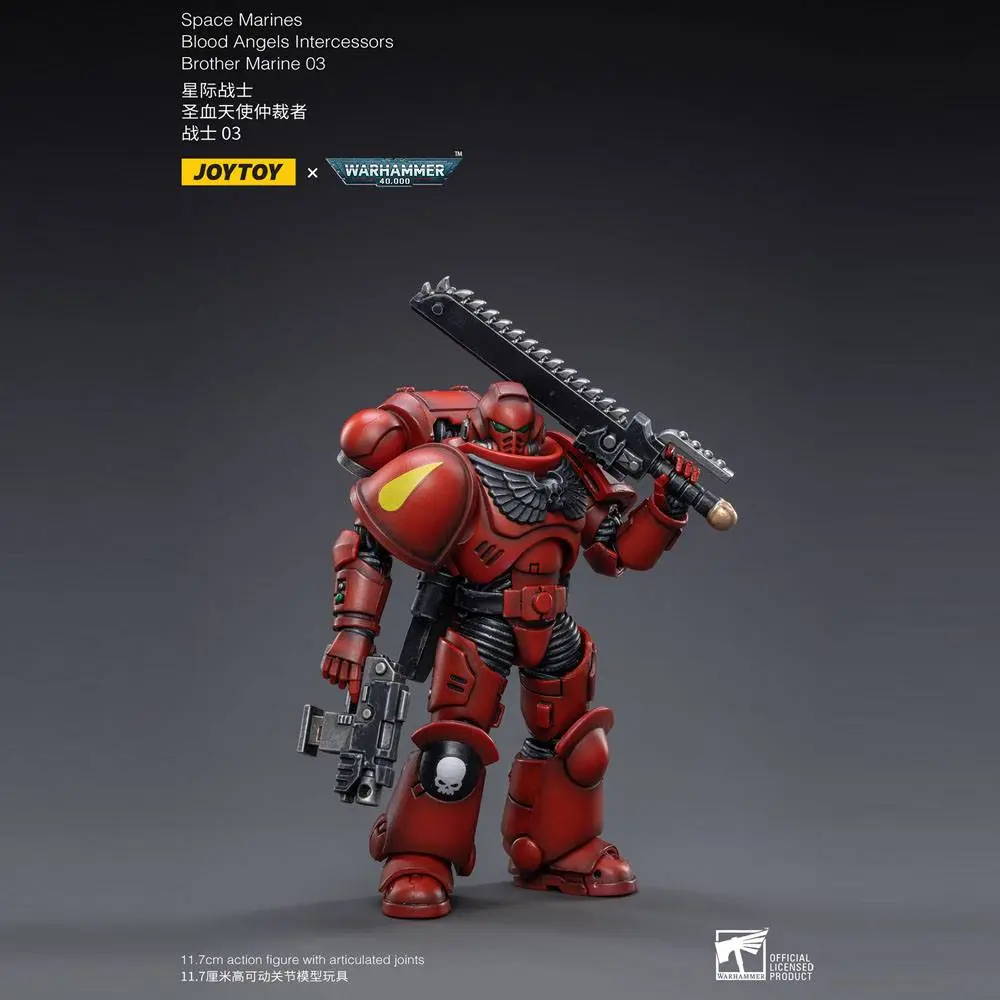 Warhammer 40k 1/18 Blood Angels Intercessors Brother Marine 03 akciófigura 12 cm termékfotó