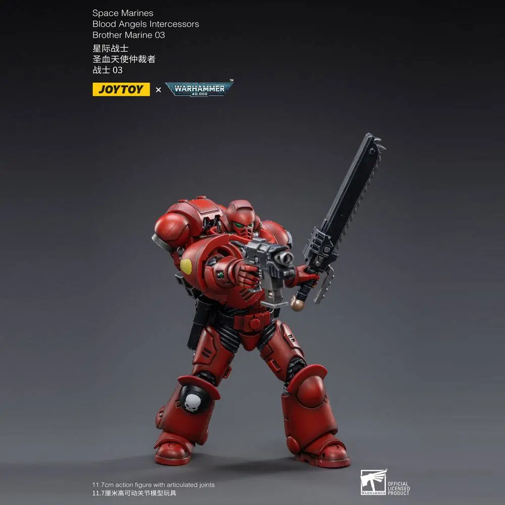 Warhammer 40k 1/18 Blood Angels Intercessors Brother Marine 03 akciófigura 12 cm termékfotó