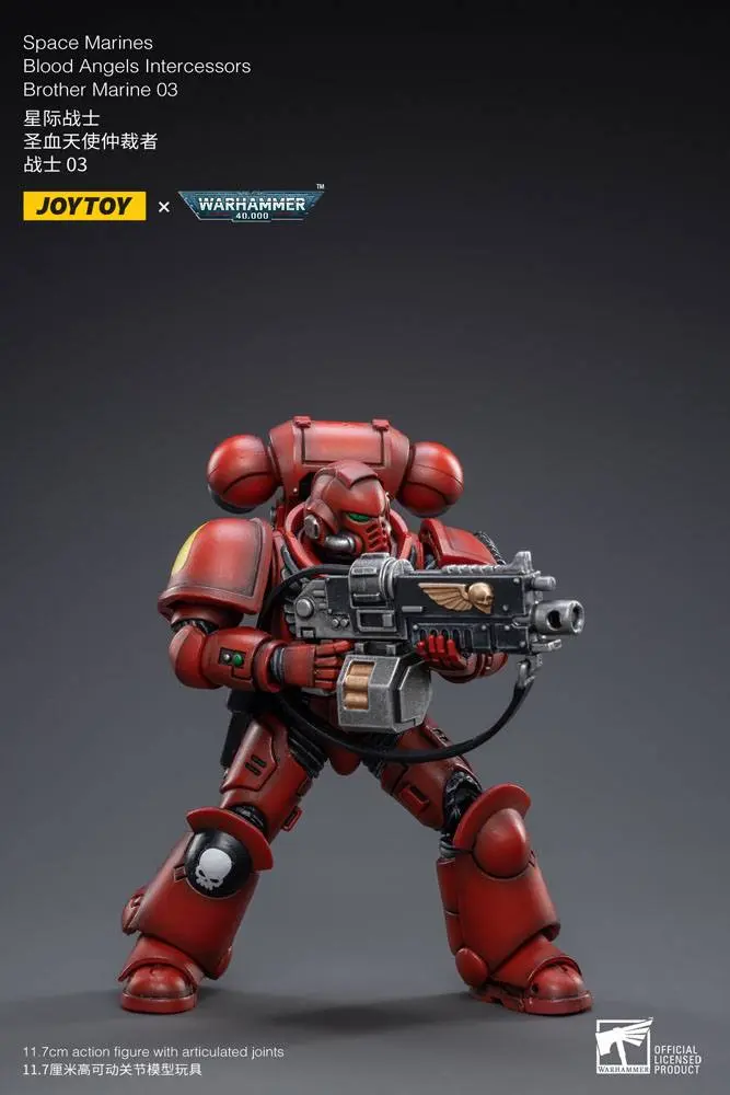 Warhammer 40k 1/18 Blood Angels Intercessors Brother Marine 03 akciófigura 12 cm termékfotó