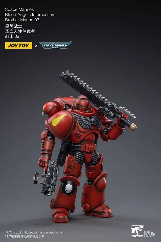 Warhammer 40k 1/18 Blood Angels Intercessors Brother Marine 03 akciófigura 12 cm termékfotó