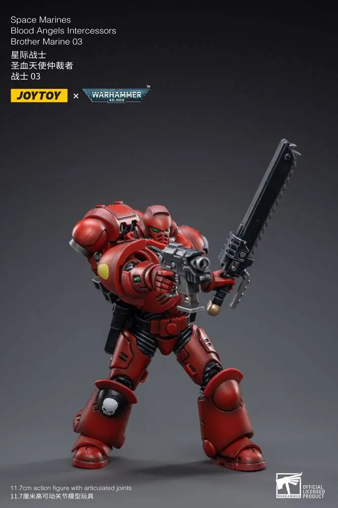 Warhammer 40k 1/18 Blood Angels Intercessors Brother Marine 03 akciófigura 12 cm termékfotó
