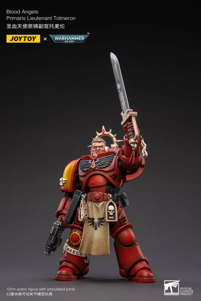Warhammer 40k 1/18 Blood Angels Primaris Lieutenant Tolmeron akciófigura 12 cm termékfotó