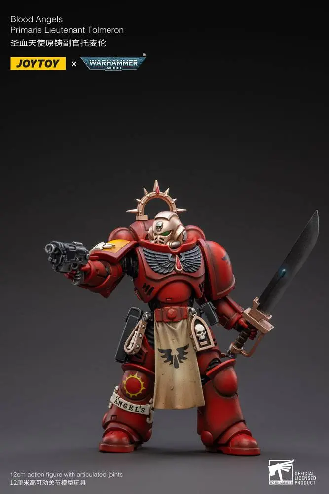 Warhammer 40k 1/18 Blood Angels Primaris Lieutenant Tolmeron akciófigura 12 cm termékfotó