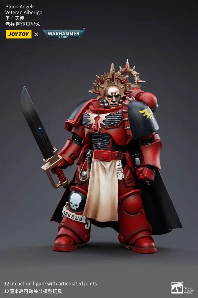 Warhammer 40k 1/18 Blood Angels Veteran Alberigo akciófigura 12 cm termékfotó