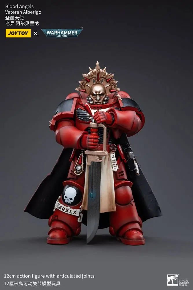 Warhammer 40k 1/18 Blood Angels Veteran Alberigo akciófigura 12 cm termékfotó
