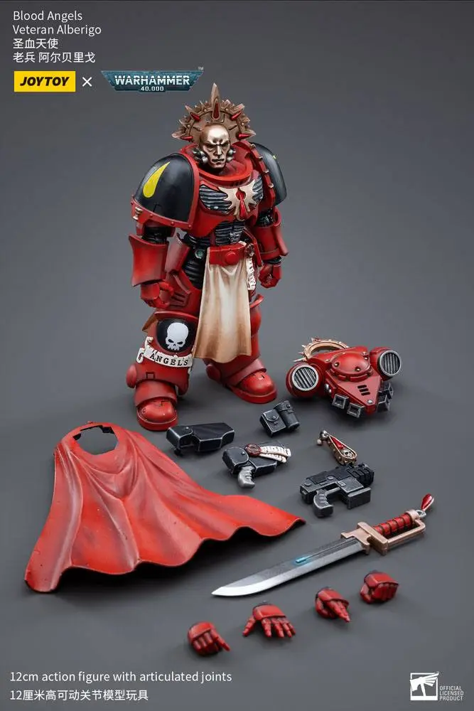Warhammer 40k 1/18 Blood Angels Veteran Alberigo akciófigura 12 cm termékfotó