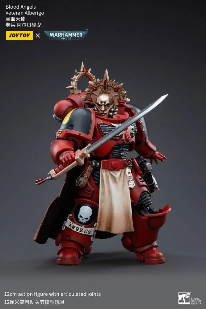 Warhammer 40k 1/18 Blood Angels Veteran Alberigo akciófigura 12 cm termékfotó