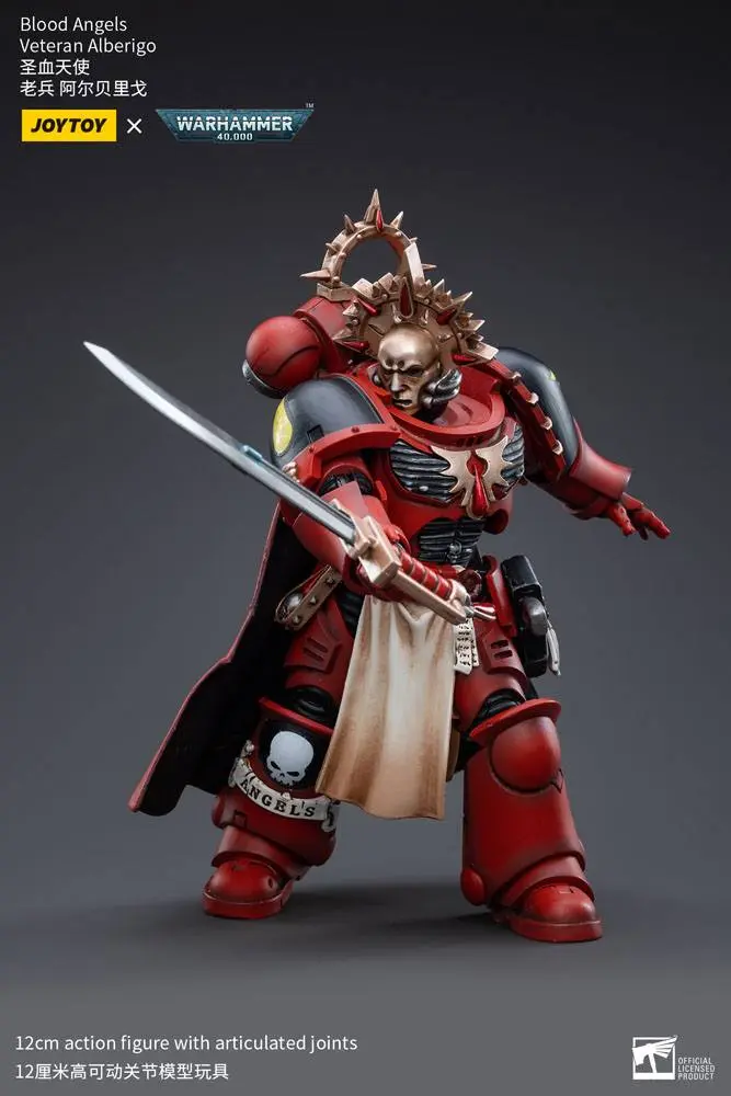 Warhammer 40k 1/18 Blood Angels Veteran Alberigo akciófigura 12 cm termékfotó