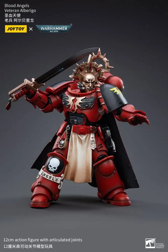 Warhammer 40k 1/18 Blood Angels Veteran Alberigo akciófigura 12 cm termékfotó