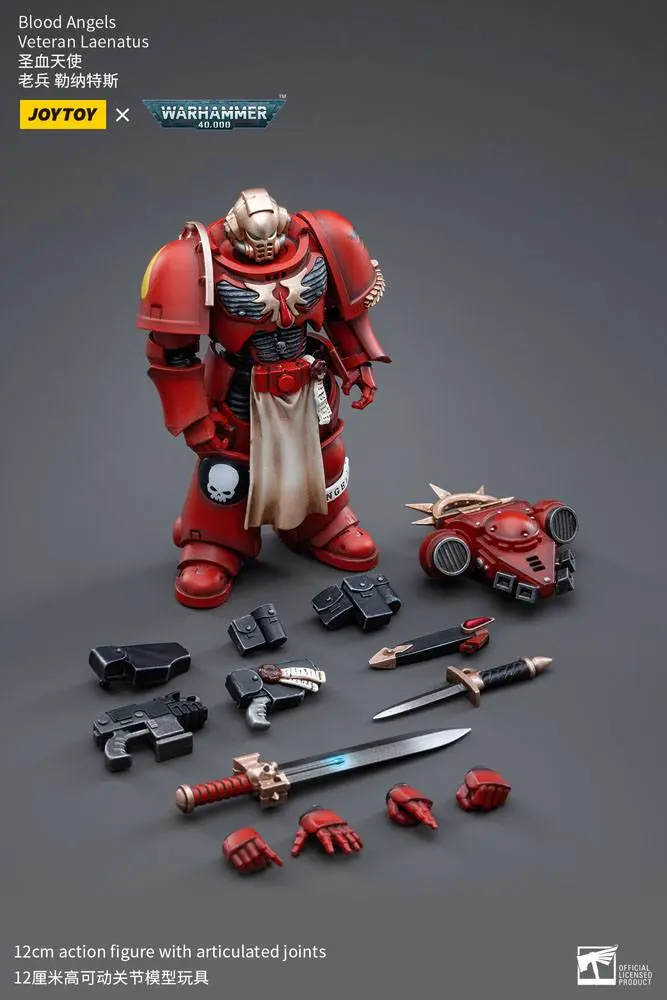 Warhammer 40k 1/18 Blood Angels Veteran Laenatus akciófigura 12 cm termékfotó