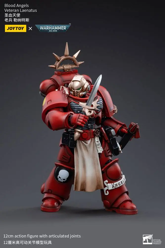 Warhammer 40k 1/18 Blood Angels Veteran Laenatus akciófigura 12 cm termékfotó