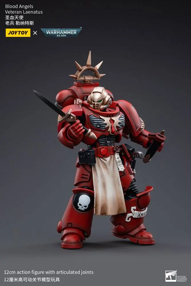 Warhammer 40k 1/18 Blood Angels Veteran Laenatus akciófigura 12 cm termékfotó