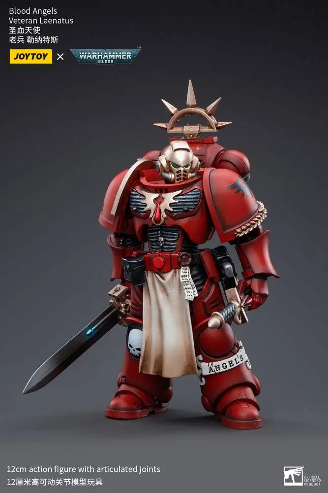 Warhammer 40k 1/18 Blood Angels Veteran Laenatus akciófigura 12 cm termékfotó