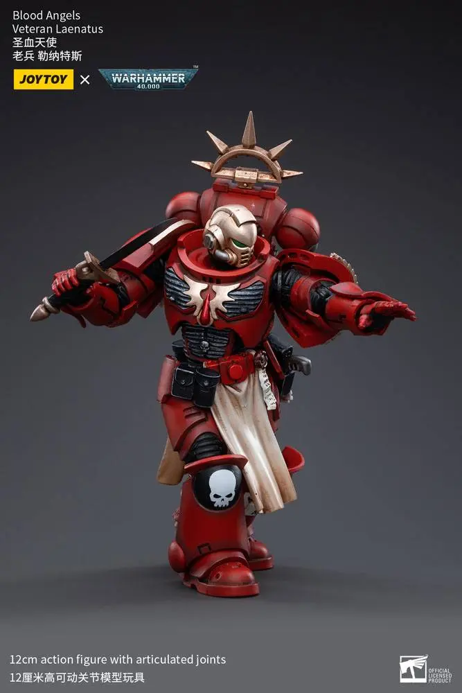 Warhammer 40k 1/18 Blood Angels Veteran Laenatus akciófigura 12 cm termékfotó