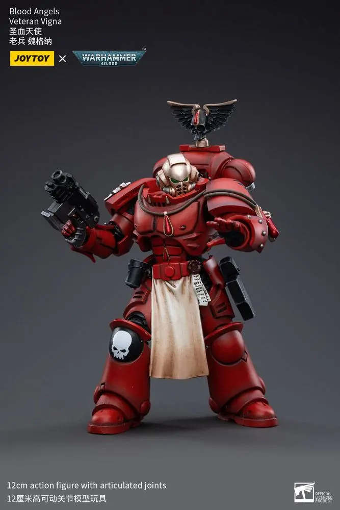 Warhammer 40k 1/18 Blood Angels Veteran Vigna akciófigura 12 cm termékfotó