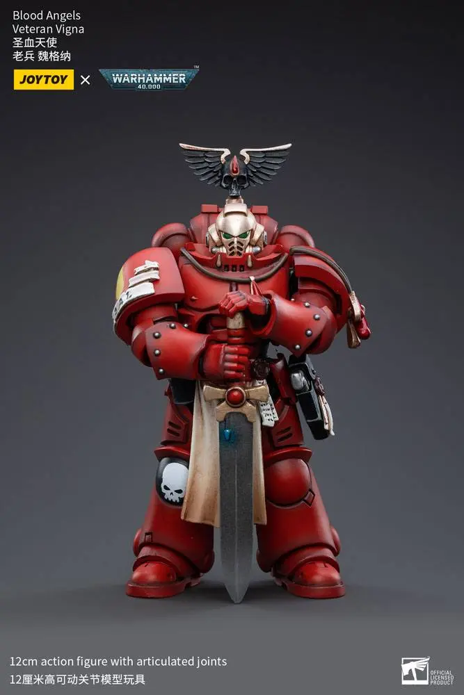 Warhammer 40k 1/18 Blood Angels Veteran Vigna akciófigura 12 cm termékfotó