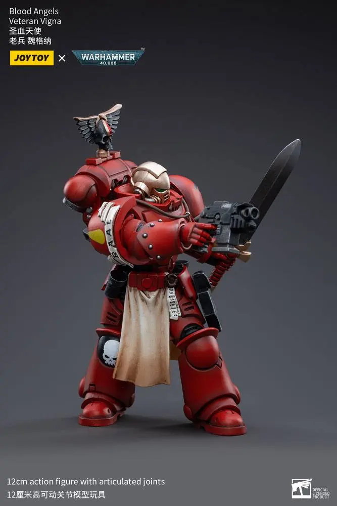 Warhammer 40k 1/18 Blood Angels Veteran Vigna akciófigura 12 cm termékfotó