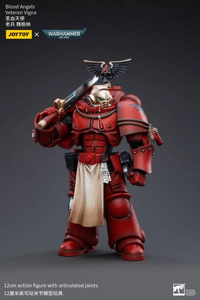 Warhammer 40k 1/18 Blood Angels Veteran Vigna akciófigura 12 cm termékfotó