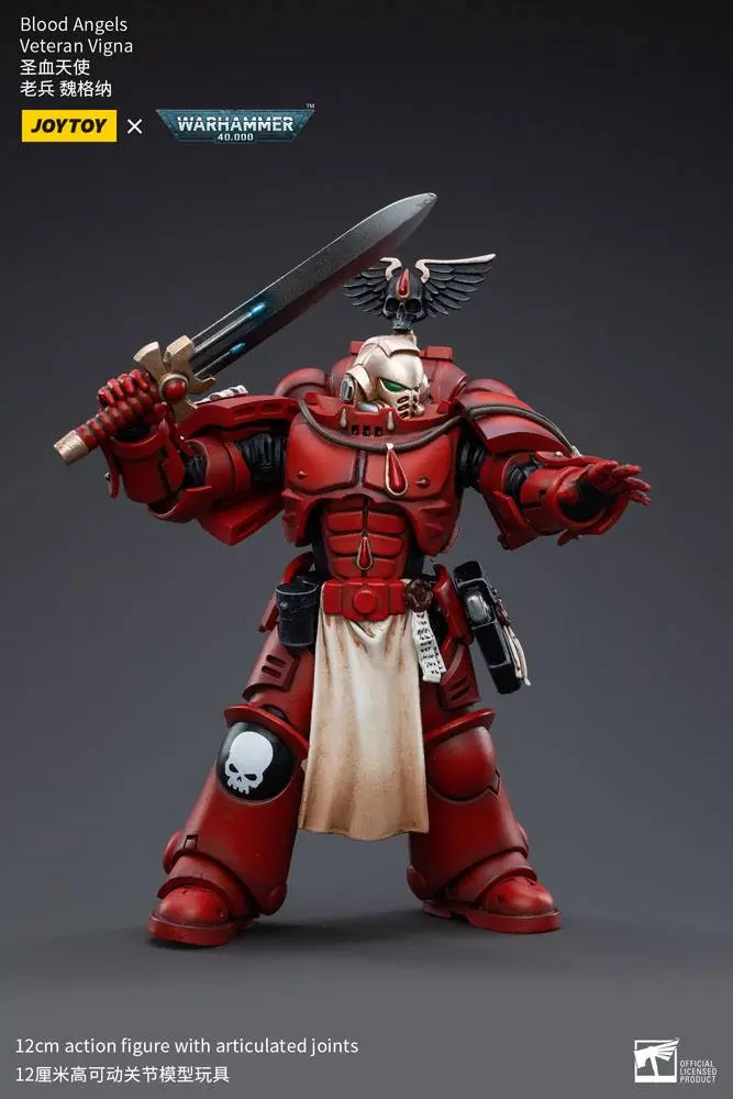 Warhammer 40k 1/18 Blood Angels Veteran Vigna akciófigura 12 cm termékfotó
