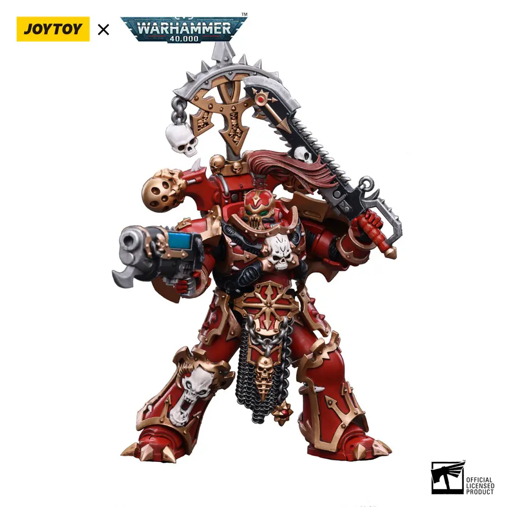 Warhammer 40k 1/18 Chaos Space Marines Crimson Slaughter Brother Karvult akciófigura 12 cm termékfotó