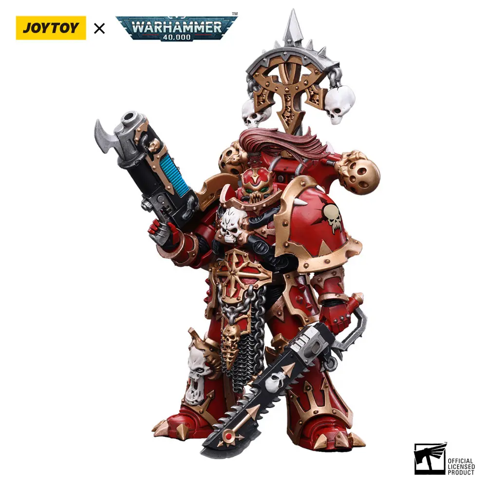 Warhammer 40k 1/18 Chaos Space Marines Crimson Slaughter Brother Karvult akciófigura 12 cm termékfotó