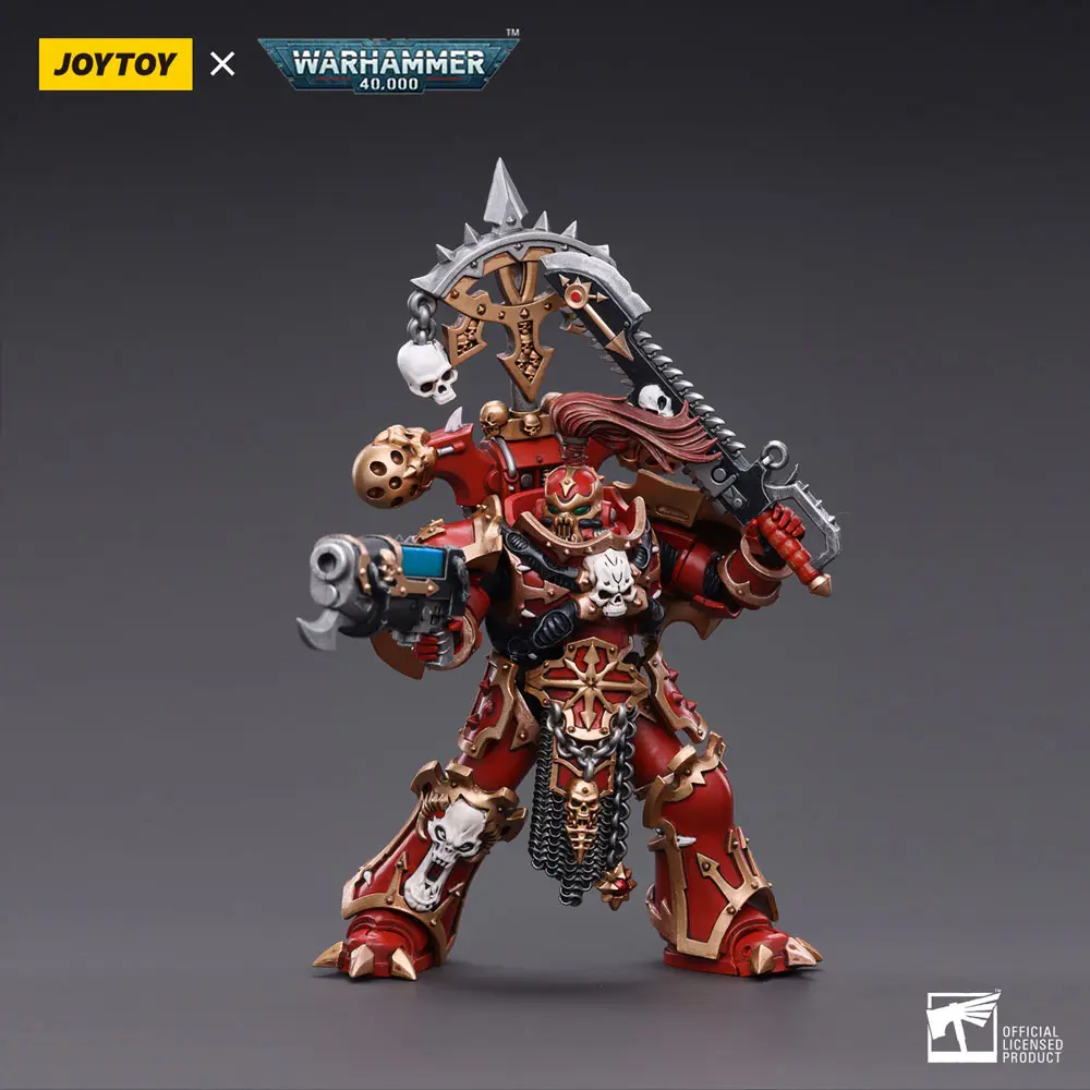 Warhammer 40k 1/18 Chaos Space Marines Crimson Slaughter Brother Karvult akciófigura 12 cm termékfotó