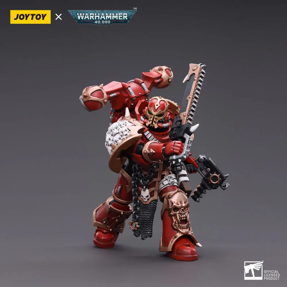 Warhammer 40k 1/18 Chaos Space Marines Crimson Slaughter Brother Maganar akciófigura 12 cm termékfotó
