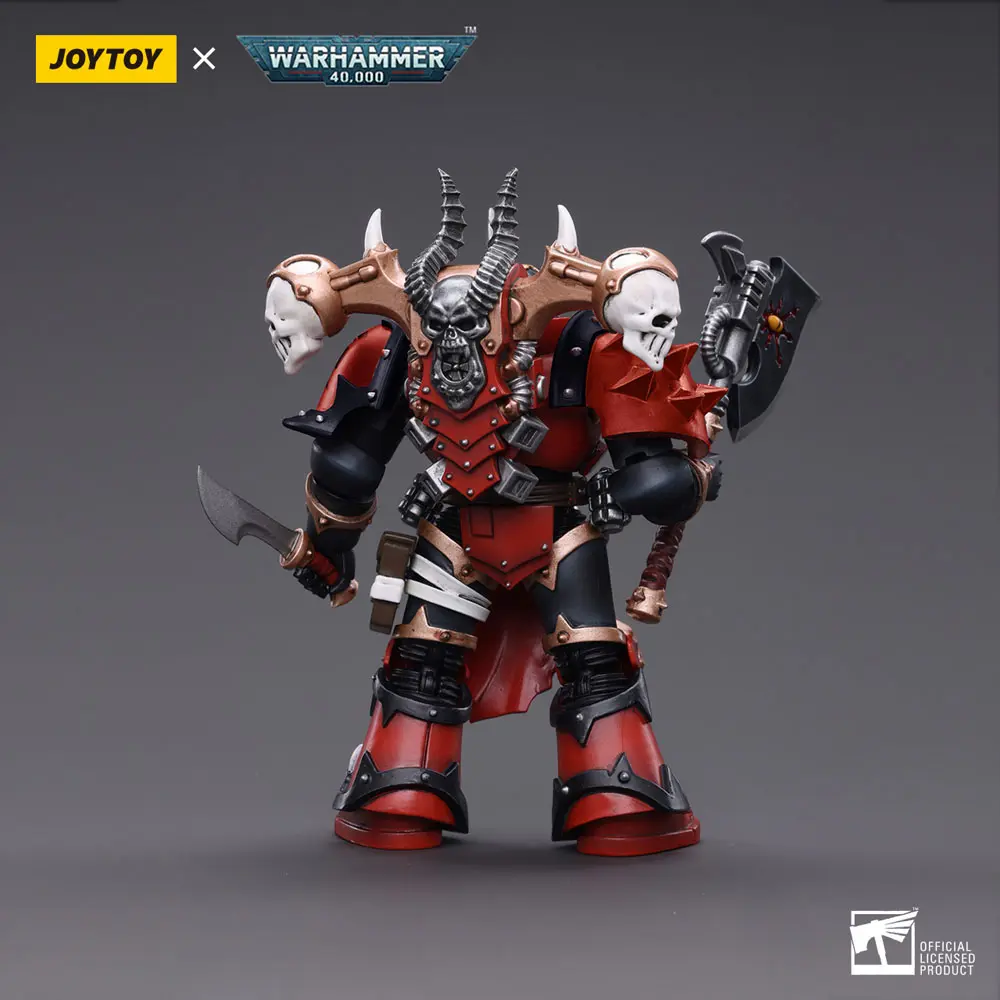 Warhammer 40k 1/18 Chaos Space Marines piros Corsairs Exalted Champion Gotor the Blade akciófigura 12 cm termékfotó