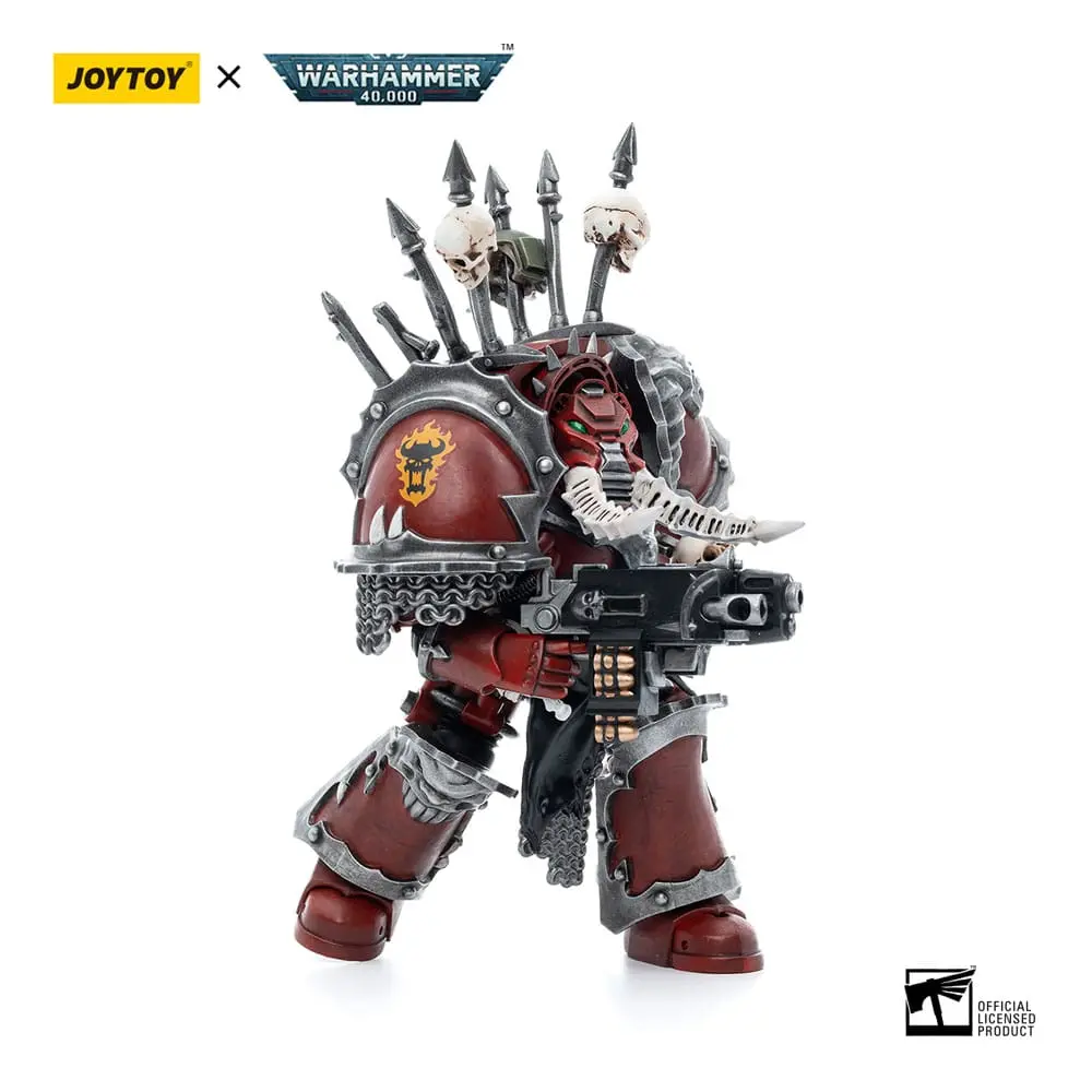 Warhammer 40k 1/18 Chaos Space Marines Word Bearers Chaos Terminator Garchak Vash akciófigura 12 cm termékfotó