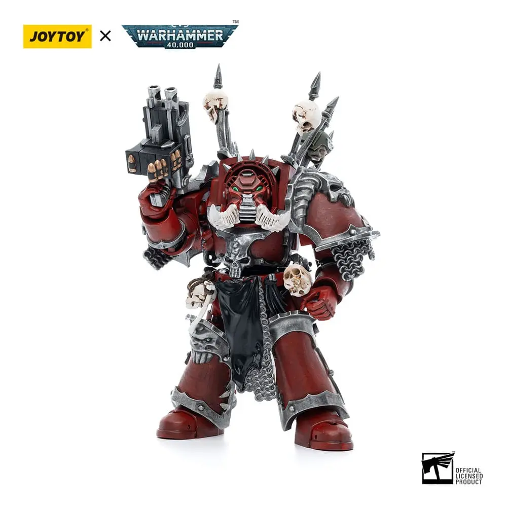 Warhammer 40k 1/18 Chaos Space Marines Word Bearers Chaos Terminator Garchak Vash akciófigura 12 cm termékfotó