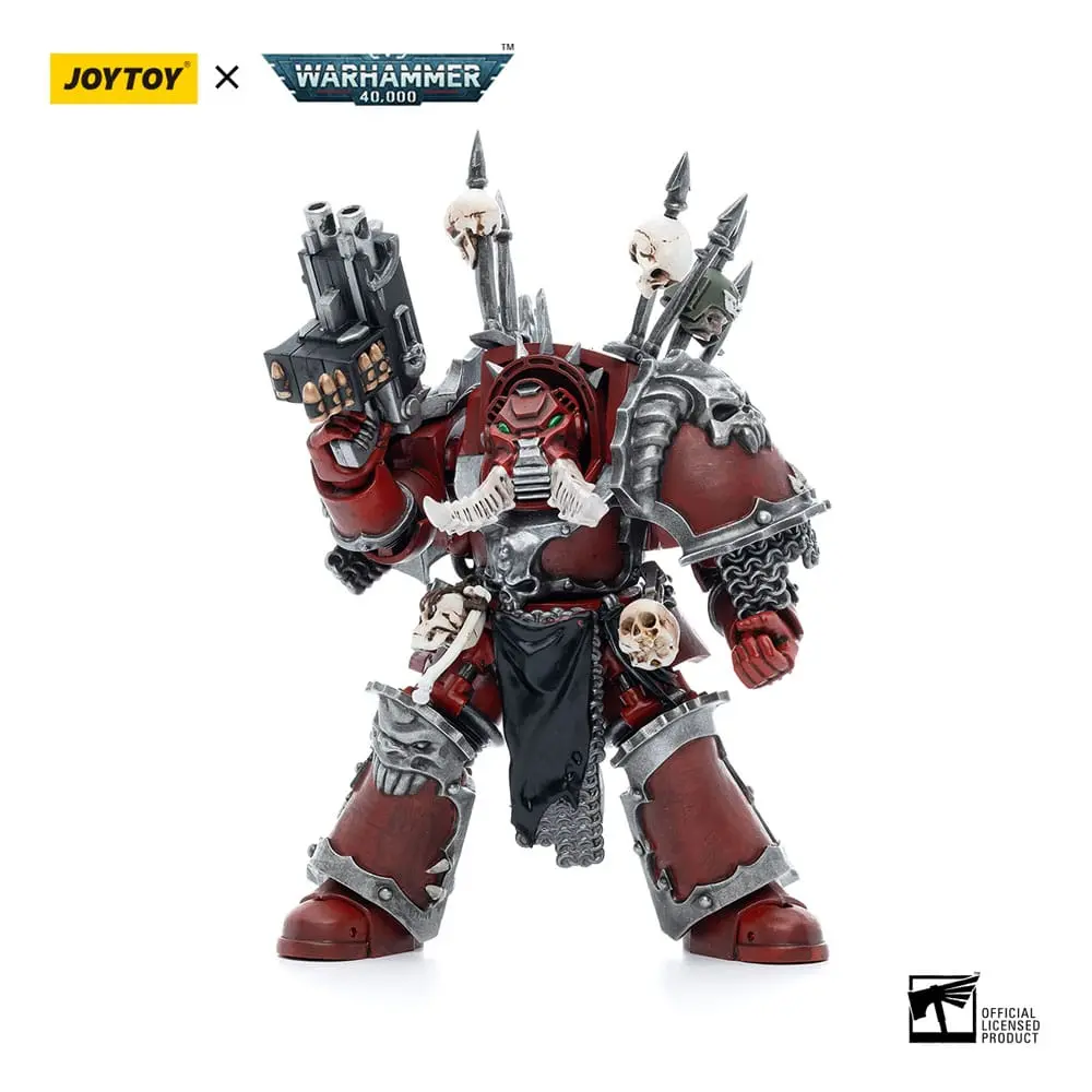 Warhammer 40k 1/18 Chaos Space Marines Word Bearers Chaos Terminator Garchak Vash akciófigura 12 cm termékfotó