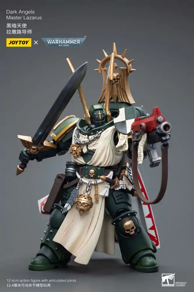 Warhammer 40k 1/18 Dark Angels Master Lazarus akciófigura 12 cm termékfotó