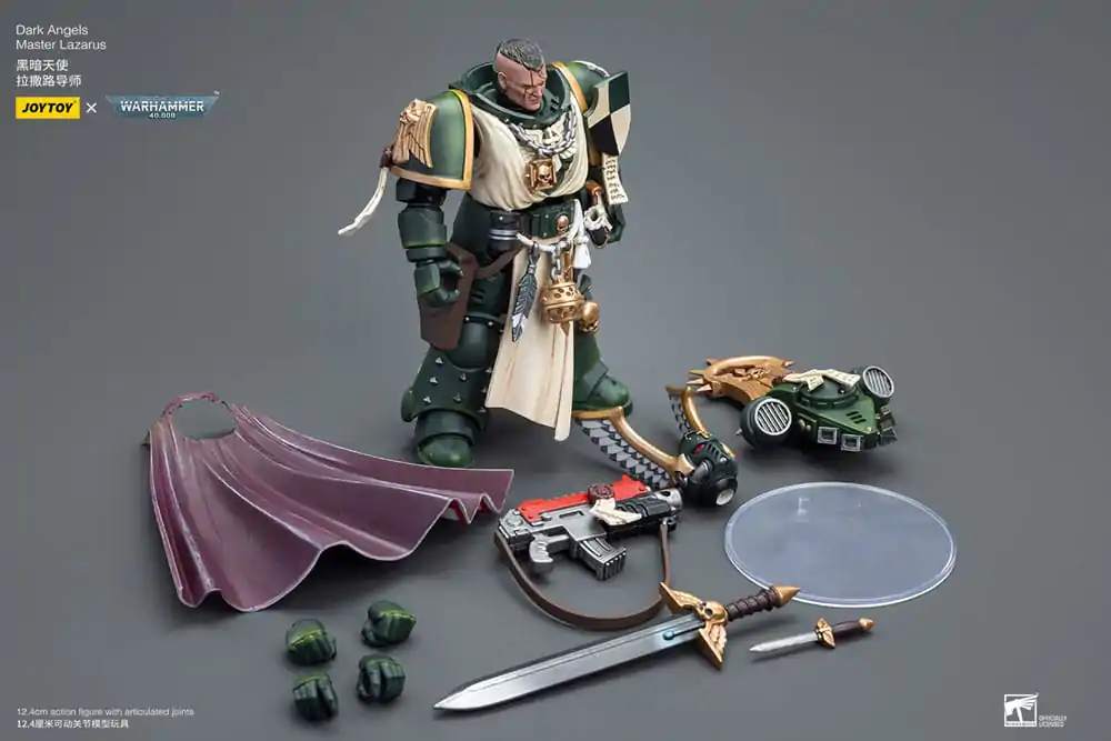 Warhammer 40k 1/18 Dark Angels Master Lazarus akciófigura 12 cm termékfotó