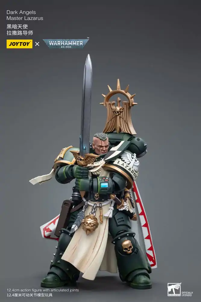 Warhammer 40k 1/18 Dark Angels Master Lazarus akciófigura 12 cm termékfotó