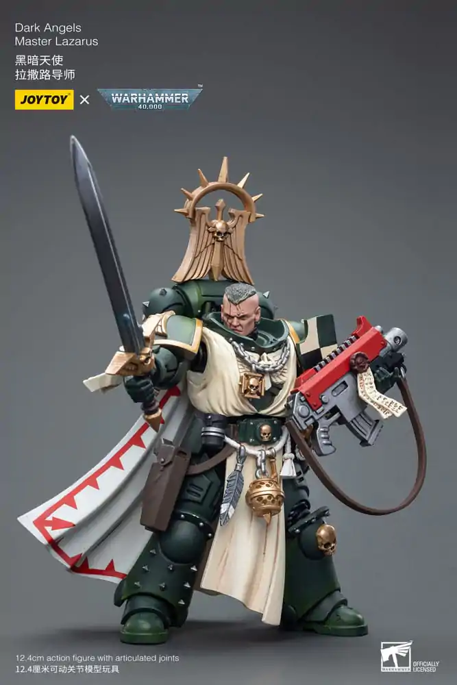 Warhammer 40k 1/18 Dark Angels Master Lazarus akciófigura 12 cm termékfotó