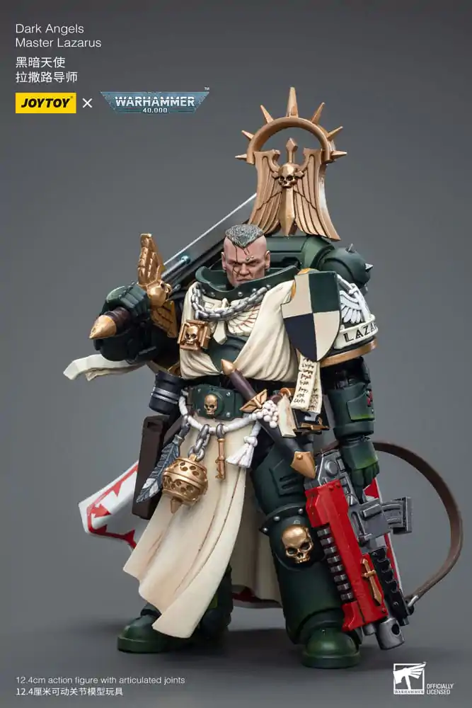 Warhammer 40k 1/18 Dark Angels Master Lazarus akciófigura 12 cm termékfotó