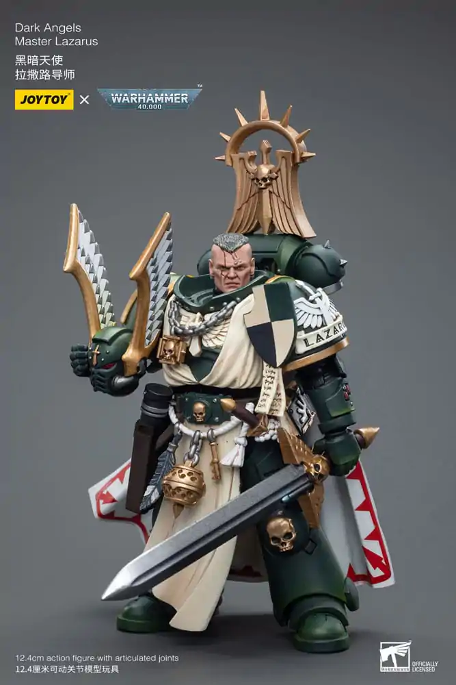 Warhammer 40k 1/18 Dark Angels Master Lazarus akciófigura 12 cm termékfotó